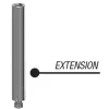 Accessoire support de cannes à carpe korda singlez spike extension section