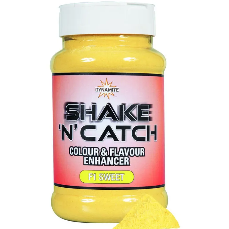 Additif en Poudre dynamite Baits Shake'N'Catch Colour & Flavour Enhancer Arôme F1 Sweet Yellow