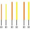 Antennes Garbolino Pack de 6 Antennes Insert Court Plastique Creuse 1.5/2/2.5mm