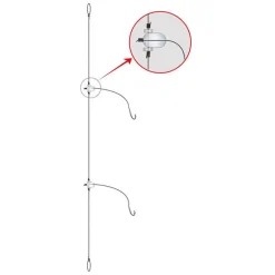Bas de ligne flashmer daurade royale-atlantic 2 hameçons