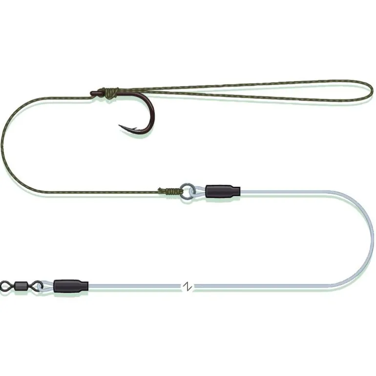 Bas de Ligne Madcat Combi Pellet Rig 60cm 0.80mm 66kg n°2/0