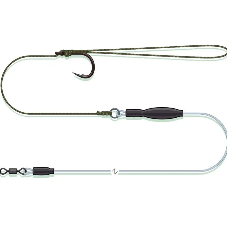 Bas de Ligne Madcat Pop Up Pellet Rig 60cm 0.80mm 66kg n°2/0