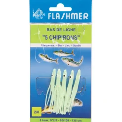 Bas de ligne mer flashmer 5 chipirons