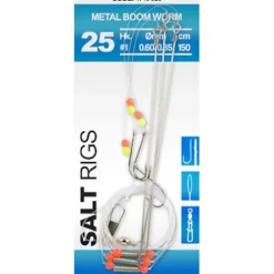 Bas de Ligne SPRO Salt Rig Metal Boom Worm