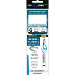 Bas de ligne Surfcasting SUNSET RS Compet Spécial SURFACE/Fluoro
