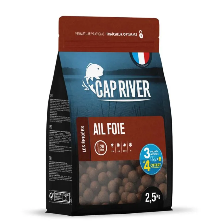 Bouillettes Cap River Ail Foie 2.5kg