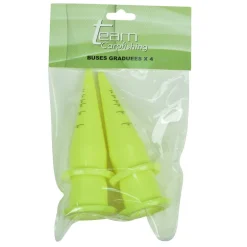 Buses pour pistolet à bouillettes carpe team carpfishing graduees x 4