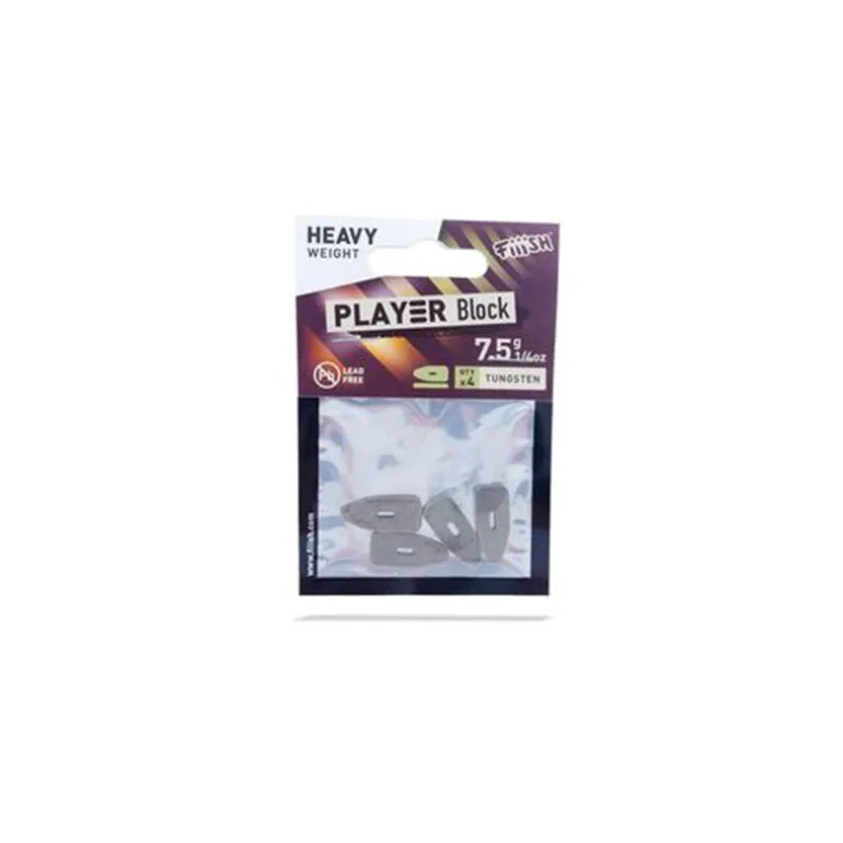 Cales Tungstènes Fiiish Blaster Shad Player Block 7.5g (x4)
