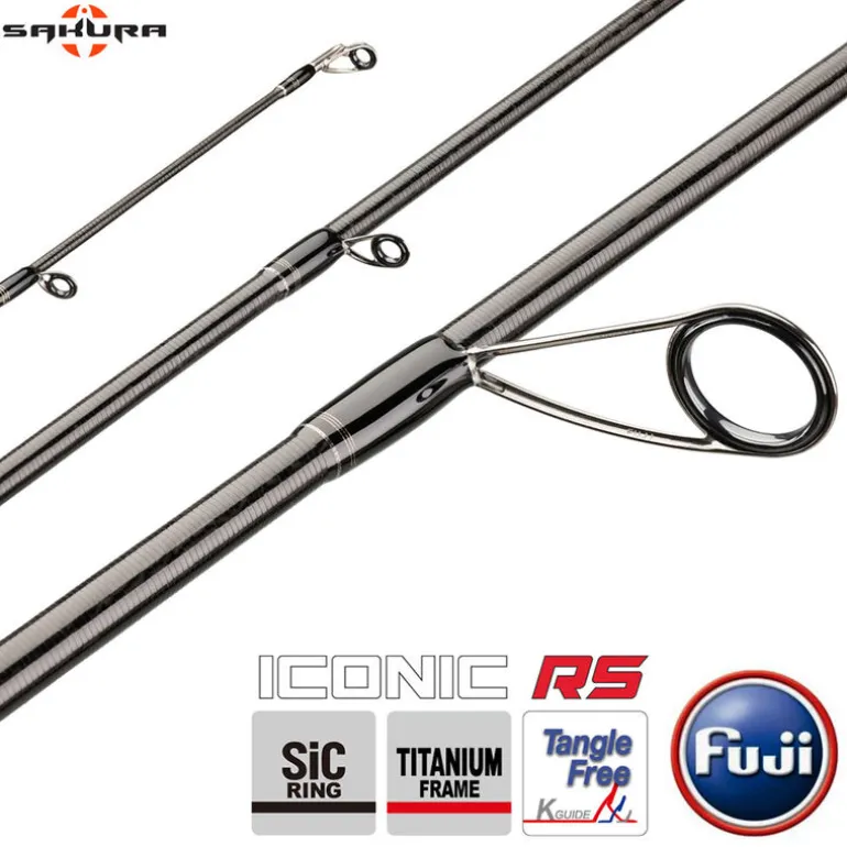 Canne Spinning Sakura Iconic RS Spinning ICRSS 802 ML+ Distance Finesse 2.44m, 5-14g
