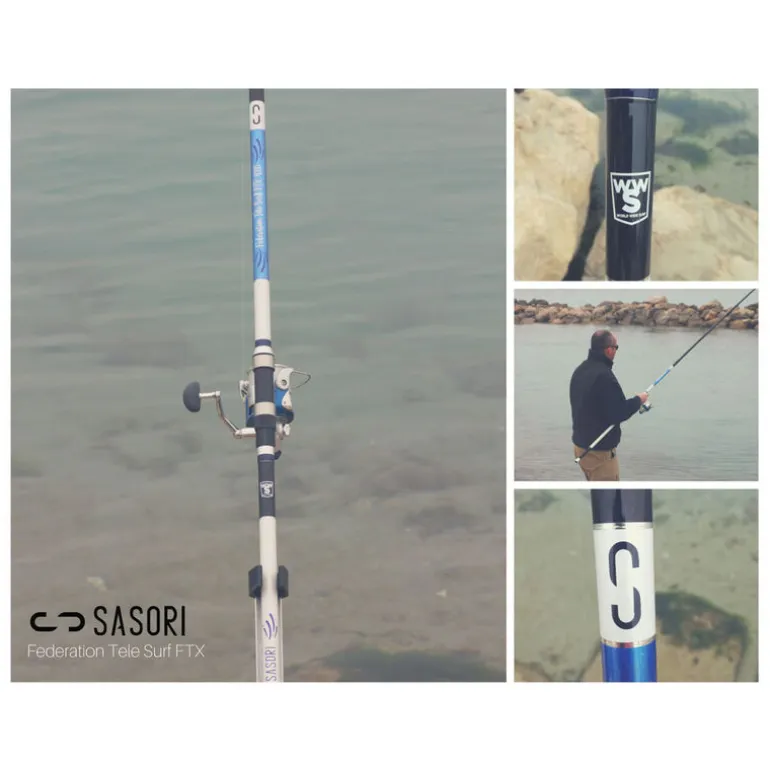Canne Surfcasting télescopique Surf Federation FTX 4.10m 80-150g