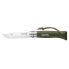 Couteau Opinel n°8 Baroudeur Noir Brun