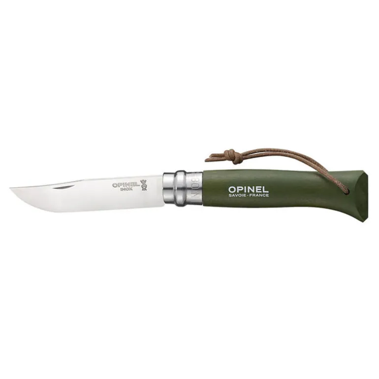 Couteau Opinel n°8 Baroudeur Noir Brun