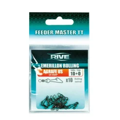 Emerillon Rolling Rive Agrafe US - Taille 10 (x10)