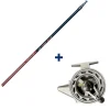 Ensemble Garbolino Canne Téléréglable 4m80 + Moulinet Capoté
