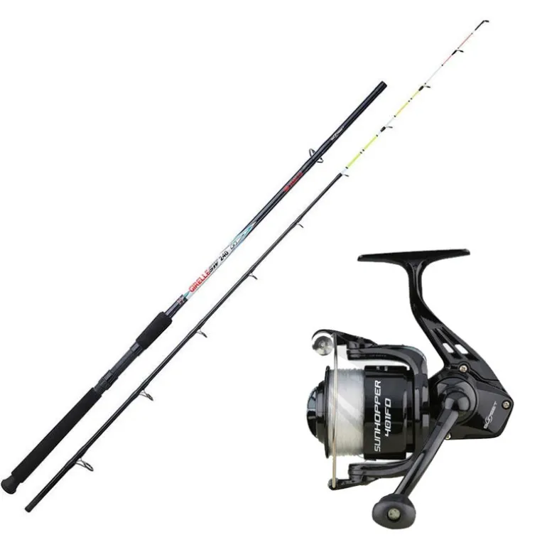 Ensemble Sunset Girelle SW 1.80m, 60-120g + Moulinet Sunhopper SWF 501 Fd