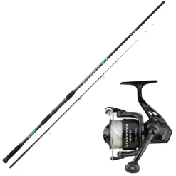 Ensemble Sunset Seaboss SW 2.10m, 100-200g + Moulinet Sunhopper SWF 501Fd