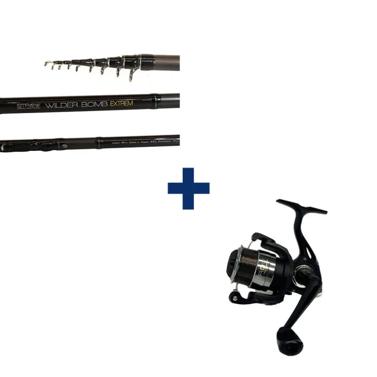 Ensemble WILDER BOMB EXTREM 30-80G +FIRST TROUT 2000 FD