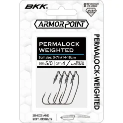 Hameçon Texan BKK Permalock Weighted (x4)