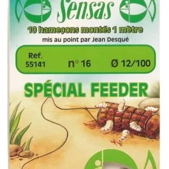 Hameçons montés coup sensas feeder 100cm (x10)
