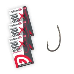 Hameçons Trakker Curve Shank XS Hooks Micro Barbed x5