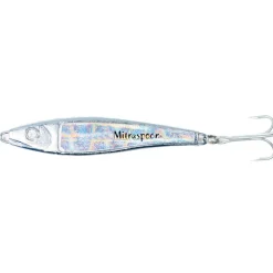 Leurre cuillere à jig ragot mitraspoon argent