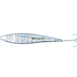 Leurre cuillere à jig ragot mitraspoon argent