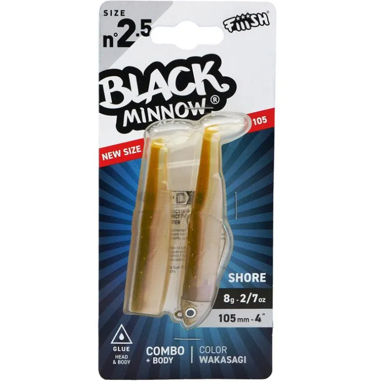 Leurre Souple Fiiish Combo Black Minnow 105 Shore 10,5cm 8g
