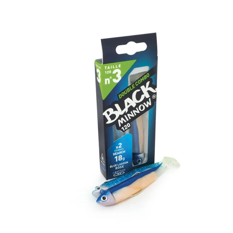 Leurre souple fiiish combo black minnow 120 search 12cm 18g
