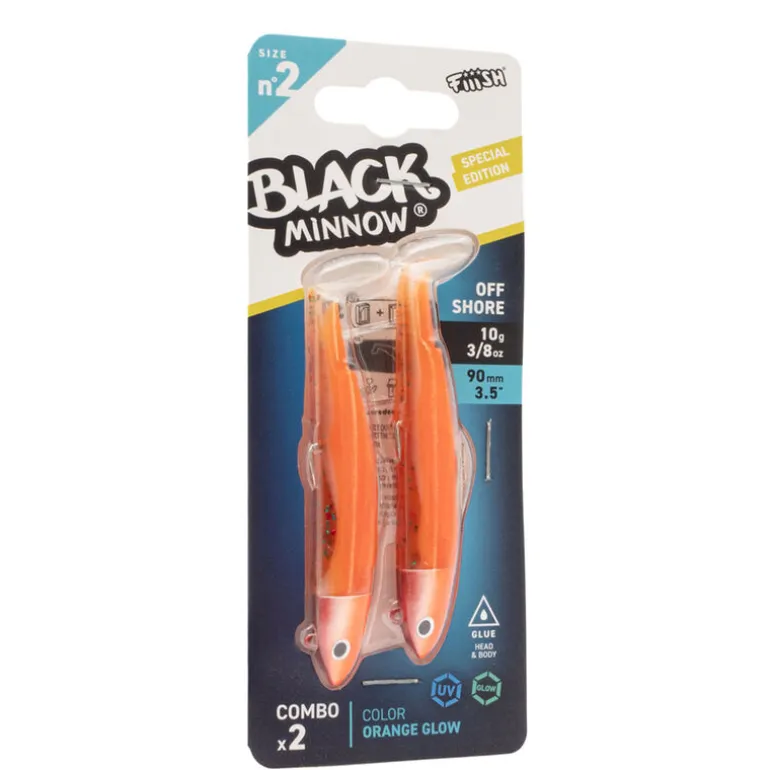 Leurre souple Fiiish Double Combo Black Minnow 90 Offshore 10g