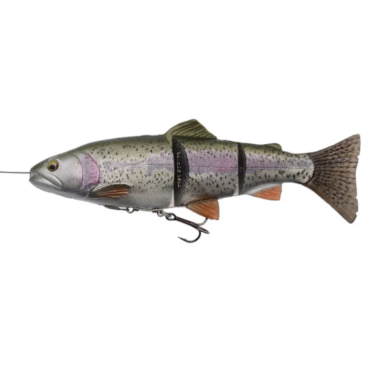 Leurre souple swimbait carnassier savage gear 4d line thru trout slow sink 25cm 180g