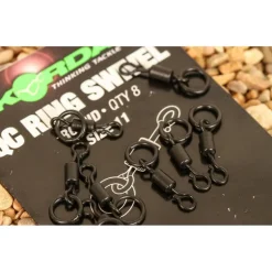 Émerillon rapide carpe korda quick change swivel loop fitting taille 11 (x8)