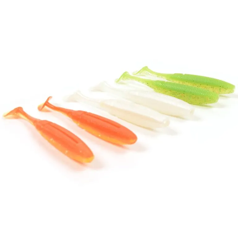 Pack 18 Shad 8.5cm + 9 Têtes Plombées + Boîte Offerte
