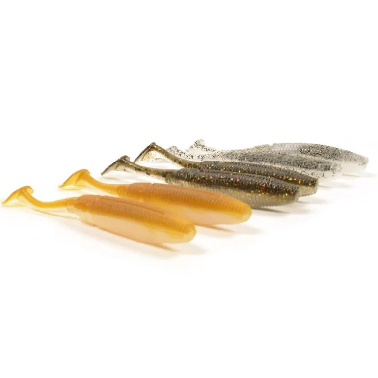 Pack 18 Shad 8.5cm + 9 Têtes Plombées + Boîte Offerte