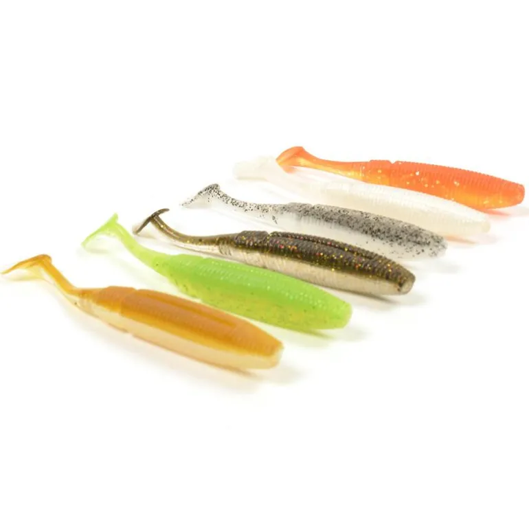 Pack 18 Shad 8.5cm + 9 Têtes Plombées + Boîte Offerte