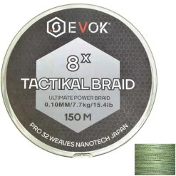 Pack Canne Spinning Evok Invictus V2 2.26m, 3-10g + Moulinet Evok Invictus 2500FD + Tresse Evok Tactikal Braid 0.10mm