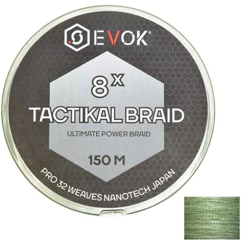 Pack Canne Spinning Evok Invictus V2 1.83m, 7-21g + Moulinet Evok Invictus 2500FD + Tresse Evok Tactikal Braid 0.12mm