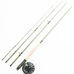 Pack Kit Mouche Silverstone Liberty Fly Fishing Kit 9" Soie de 4/5 + Tube  de transport 105cm