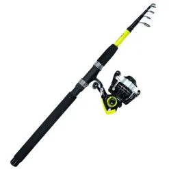 Pack Prêt à Pêcher Brochet Bzone Striker Telespin 240MH 10-40g + Moulinet + Nylon + Leurres + Boites