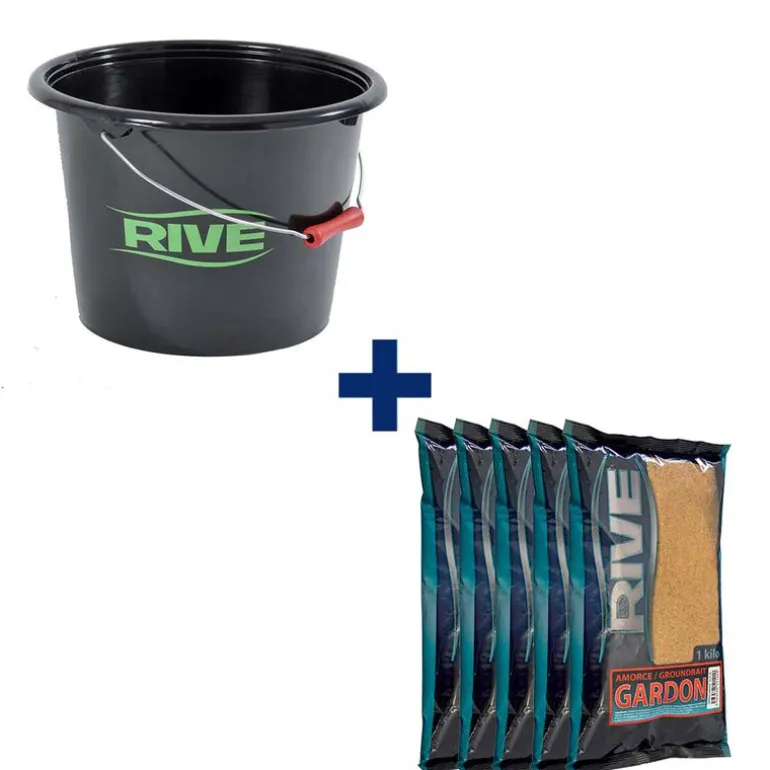 Pack Seau + 5kg d'Amorce Gardon