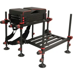 Pack station de pêche au coup team france s-lock match light + repose-pieds