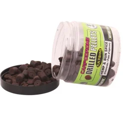 Pellets percés FunFishing Drilled Pellets 8mm (pot de 80g) chénevis/pan d'épices