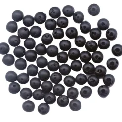 Perles molles noires flashmer pour montage coulissant daurade