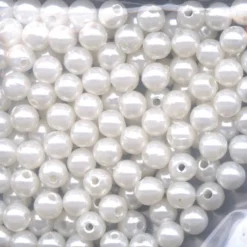 Perles ronde blanche flashmer