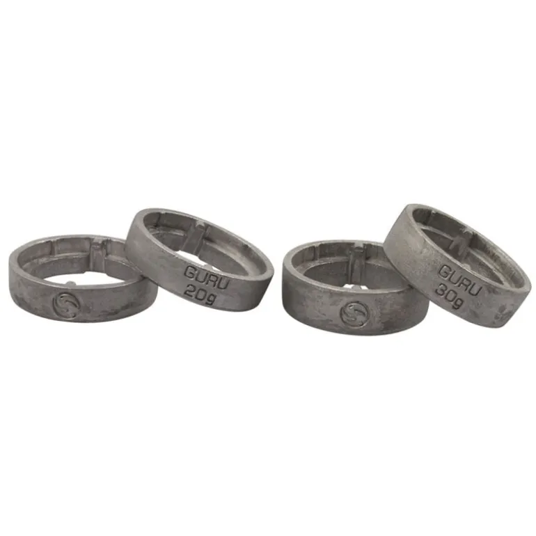Plombs pour cages feeder coup guru x-change distance feeder weights light (x4)