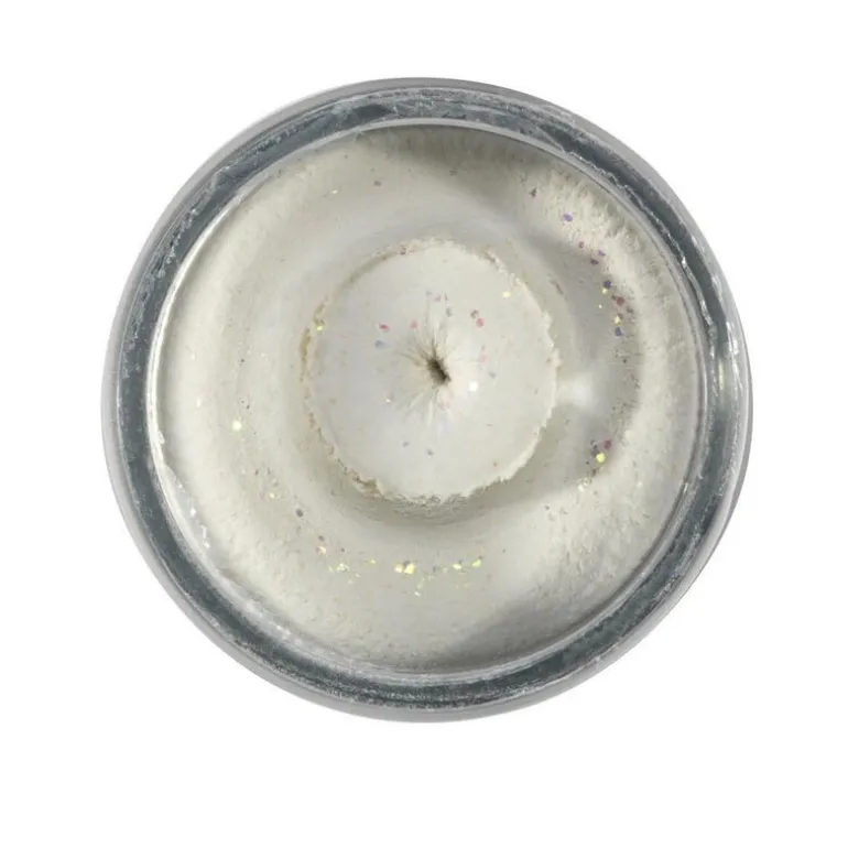 Pâte à Truite Arôme Fish Pellet Berkley PowerBait Natural Glitter Trout Dough White