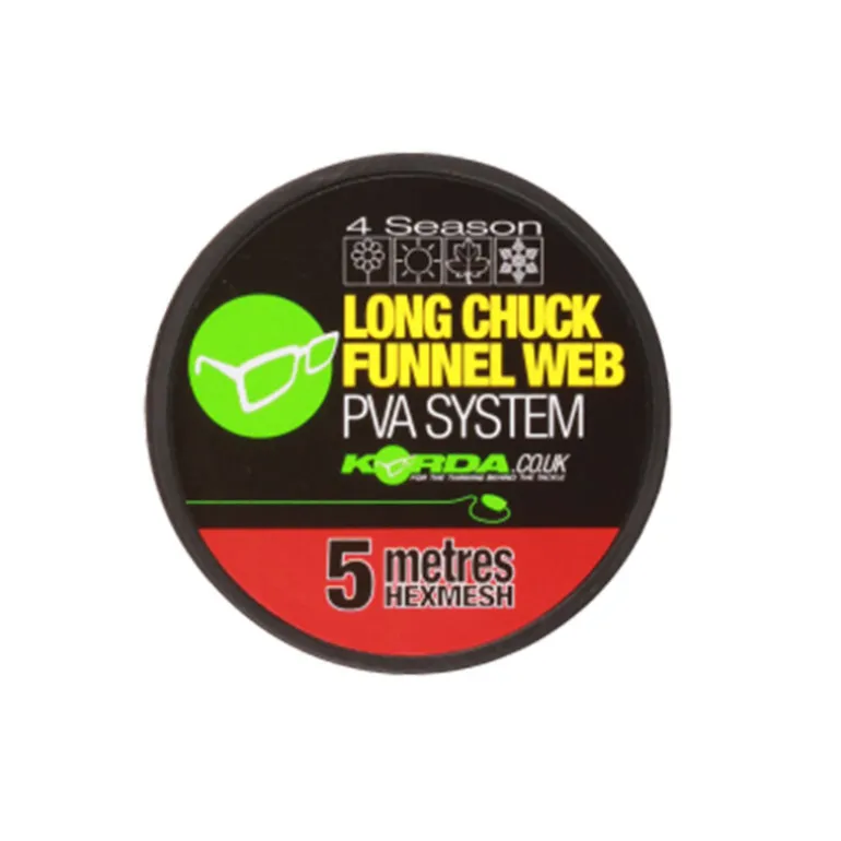 Recharge de filet soluble carpe korda longchuck funnel web hexmesh ( 5m)