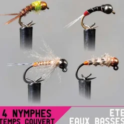 Set Nymphe Garbolino x4 - été / eaux basses / temps couvert