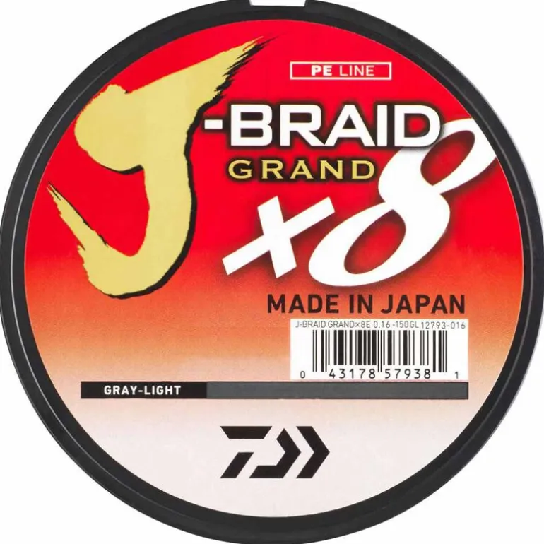 Tresse daiwa jbraid grand multicolor (8 brins) bobine de 300m