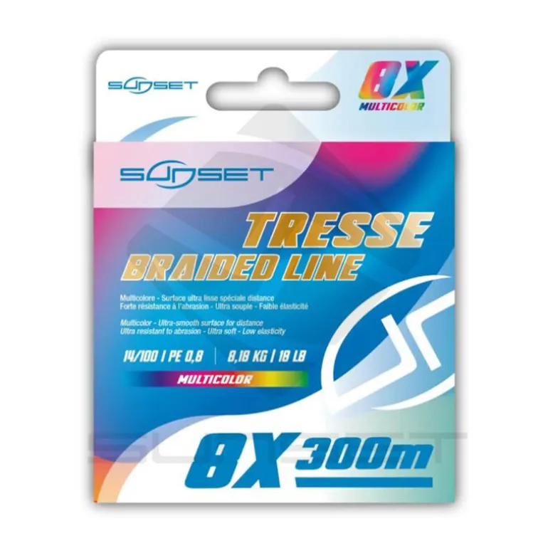 Tresse SUNSET 8X RS Compétition Multicolor