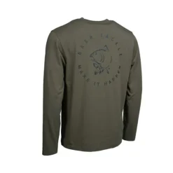 T-shirt Manche Longue Nash Make it Carp Logo Sleeve Green